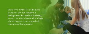 Group of students practicing NREMT certification skills