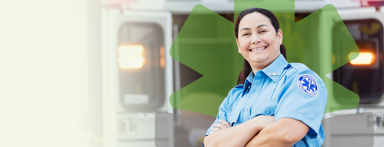 Texas EMT smiling