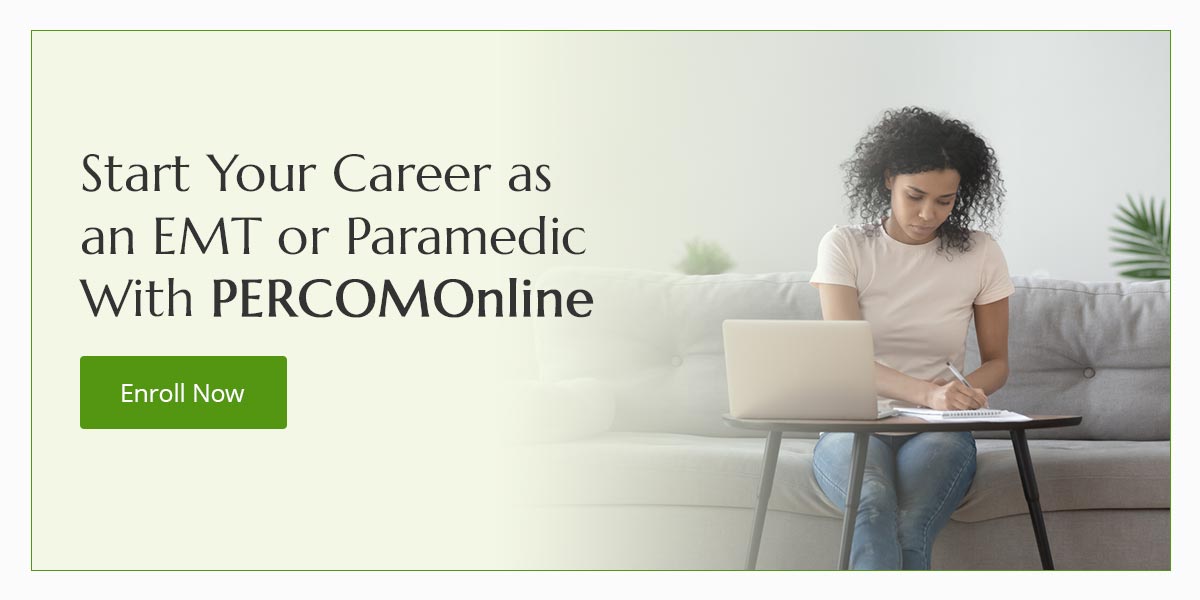 Texas EMT and Paramedic student studying
