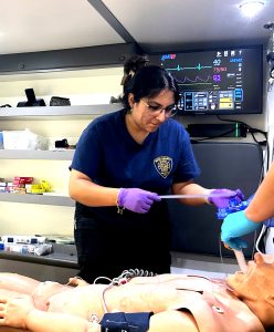 Emergency Medical Technician Training Student emergency medical technician student hands-on skills training